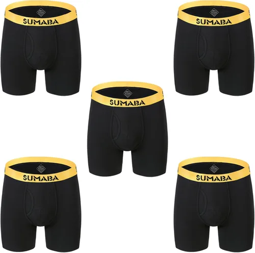 Vista 2 de Calzoncillos tipo bóxer de pierna larga para hombre, con bolsa que no se suben para hombre