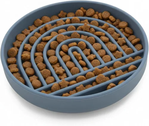 Vista 17 de Should We Go? Alimentador lento para perros y gatos, el tazón Slowdown de silicona, solución para comer lentamente con diseño moderno de alfombrilla