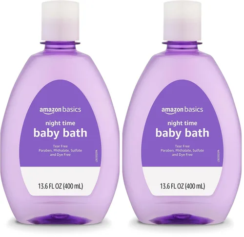 Vista 6 de Amazon Basics Baño nocturno para bebé, ligeramente perfumado, 13.6 onzas líquidas (paquete de 1) (anteriormente Solimo)