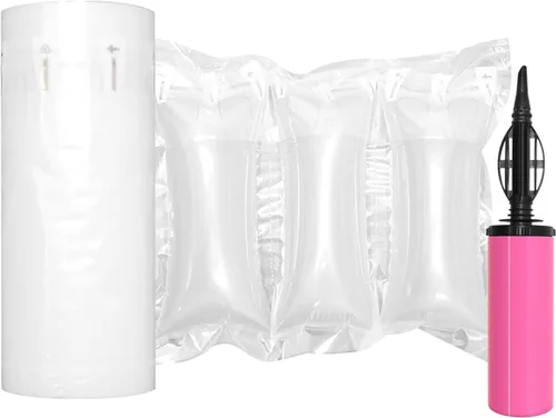 Vista 14 de Almohadas de aire para envío con bomba de embalaje, bolsas de aire, 200 unidades inflables, suministros de envío, relleno de caja