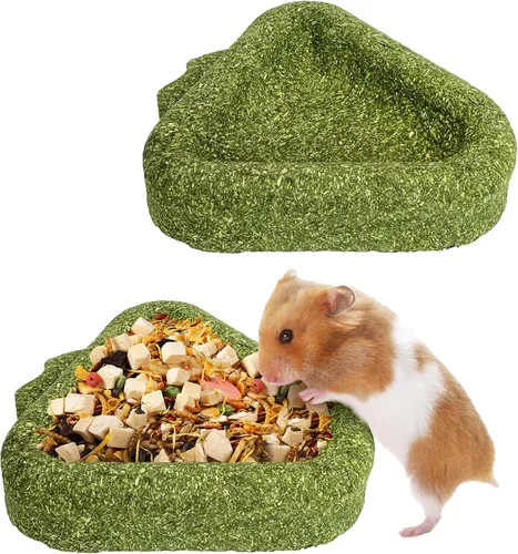 Vista 10 de Hamster Chew Toys for Teeth Guinea Pig Edible Food Bowl