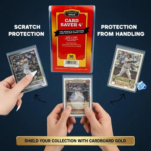 Vista 6 de Cardboard Gold Card Saver 4 - Soportes semirrígidos para calificación - 50