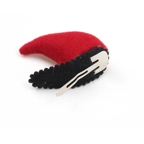 Vista 5 de Pinzas para el cabello con cuernos de diablo rojo, accesorios para el cabello para Halloween, disfraz de cosplay WJR06 (cuernos de diablo)