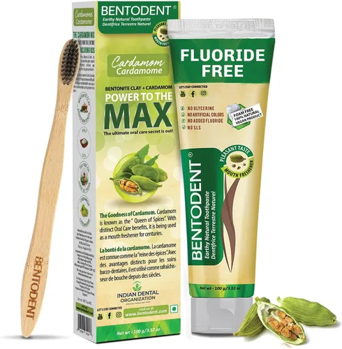 Vista 12 de BENTODENT PASTA DE DIENTES Pasta de dientes blanqueadora de arcilla bentonita y carbón activado - Pasta de dientes blanqueadora natural, sin flúor