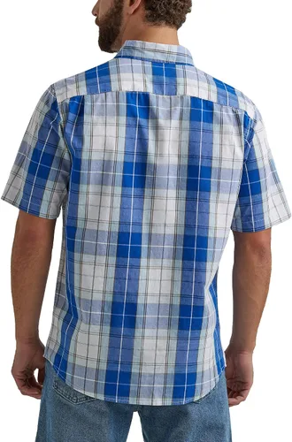 Vista 2 de Wrangler Authentics Camisa clásica a cuadros de manga corta para hombre