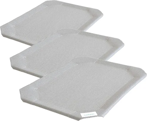 Vista 11 de Coolaroo The Original - Funda de repuesto para cama elevada para mascotas, tamaño mediano, azul acuático