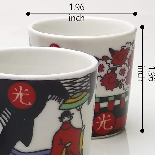 Vista 5 de LENITH ] Juego de vasos de chupito de Soju divertidos coreanos, O-Kwang Hwatu, juego de cartas tradicional de Corea impreso para sake, whisky