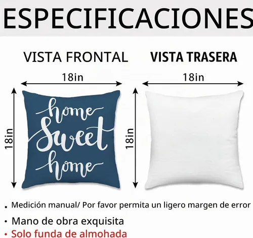 Vista 4 de pinata Juego de 4 fundas de almohada de 18 x 18 pulgadas, fundas