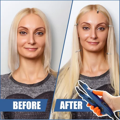 Vista 5 de Extensiones de Cabello Plancha de Fusión Extensiones de Cabello de Queratina Herramienta de Calor Varita Conectora de Calor con Protector