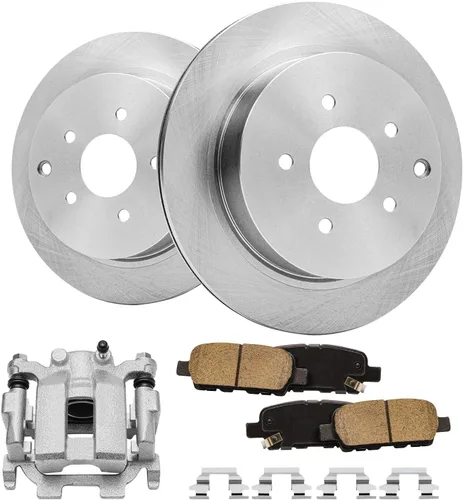 Vista 24 de Detroit Axle - Rotores de freno para Chrysler 200 2015 2016 2017, Rotores de freno de disco de reemplazo: 12.01" pulgadas delantero y 10.95