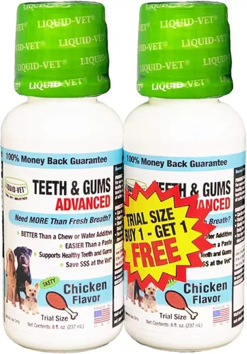 Vista 8 de LIQUID-VET Suplementos avanzados de dientes y encías para perros Cuidado dental para perros Cuidado bucal bucal sarro + placa + gingivitis