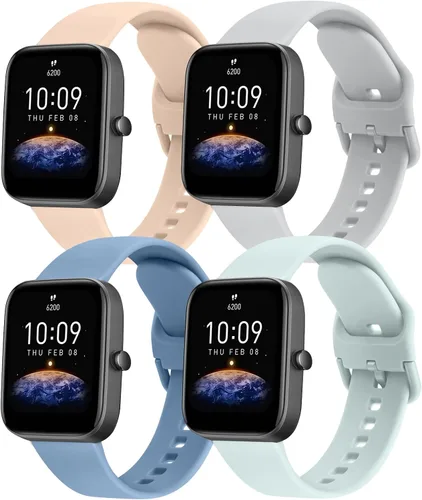 Vista 10 de Meliya Correas compatibles con Amazfit GTS/GTS 2/GTS 3/GTS 2e/GTS 2 mini/GTS 4 mini/GTS 4/GTR mini, correas de repuesto de silicona de 0.787
