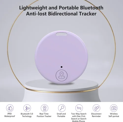 Vista 2 de Aircawin Mini rastreador GPS, localizador de artículos clave, aplicación sin tarifa mensual para iOS/Android 2023 más reciente, rastreador