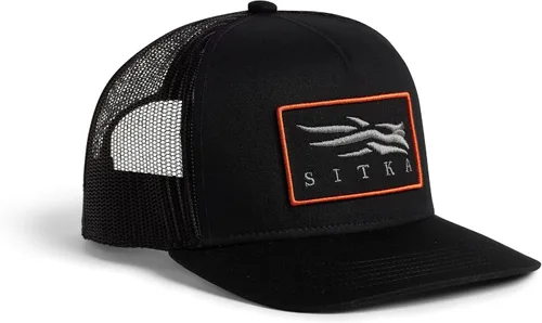 Vista 4 de Gorra SITKA Gear para hombre con parche de icono Hi Pro Trucker, talla única Corteza de árbol