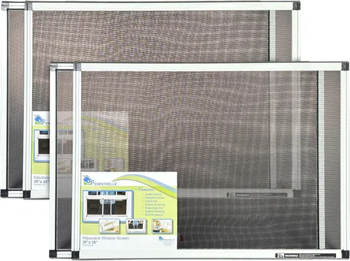 Vista 12 de Fenestrelle Pantalla Extensible para Ventana – 10″ H × 19″–36″ W Horizontal, Pantalla para Ventana Ajustable de 2 Direcciones con Malla de Fibra