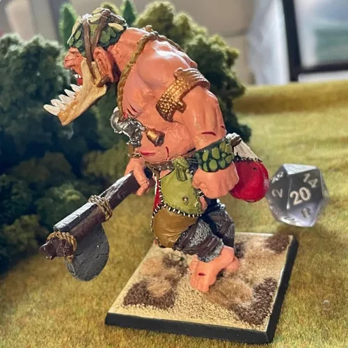 Vista 5 de Gigante 1 Ogro Troll en miniatura pintado Orcos Goblins Gargant Batallas de fantasía El Viejo Mundo Oldhammer 1.102 in