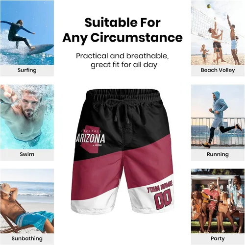 Vista 4 de Pantalones cortos de fútbol personalizados para hombre, regalos para hombres, casual, ciudad, jóvenes, aficionados, pantalones cortos deportivos