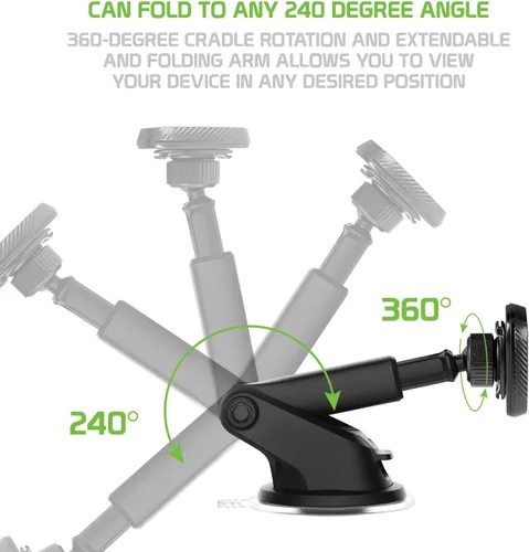 Vista 4 de Cellet Soporte magnético universal para salpicadero de automóvil, soporte para parabrisas compatible con LG V50S ThinQ 5G LG G8X ThinQ LG Q70 LG X4
