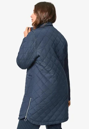 Vista 3 de Ellos Chaqueta acolchada con cremallera en talla grande para mujer