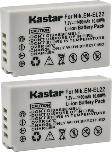 Vista 3 de Kastar Paquete de 1 batería de repuesto EN-EL22 para batería Nikon EN-EL22 ENEL22, cargador MH-29, cámara digital Nikon 1 J4, cámara digital Nikon