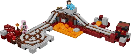 Vista 8 de LEGO Minecraft El Ferrocarril del Nether 21130
