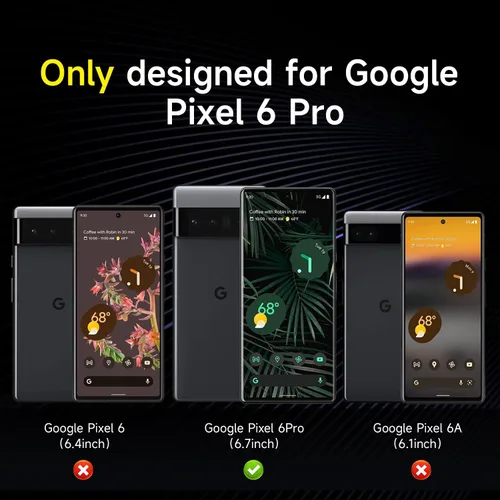 Vista 2 de YWXTW Paquete de 2 protectores de pantalla de privacidad para Google Pixel 6 Pro, protector de pantalla de vidrio templado de dureza 9H para Google