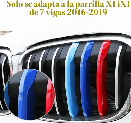 Vista 4 de Insertos de rejilla delantera automotriz compatibles con BMW X1 Sport 2016