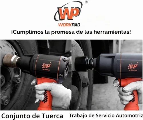 Vista 3 de WORKPAD - Llave de impacto neumática compuesta de 3/4 pulgadas con martillos gemelos, herramientas neumáticas