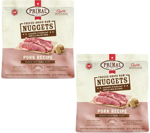 Vista 21 de Primal - Nuggets de alimento crudo liofilizado para perros, res, comida completa y balanceada, también se puede utilizar como complemento o premio