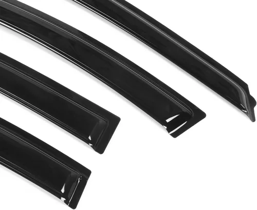 Vista 4 de IKON MOTORSPORTS - Visera de ventana compatible con Chevrolet Cruze 2010-2015 2016 Chevrolet Cruze Limited, estilo delgado, acrílico, negro