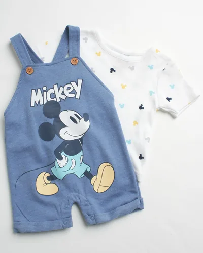 Vista 2 de Disney Conjunto de camiseta general para bebé niño pequeño, Mickey Mouse, Rey León, Winnie The Pooh (0-3T)