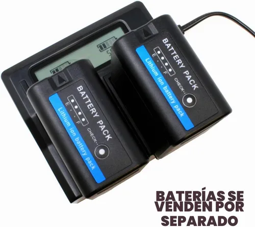 Vista 4 de Wasabi Power Cargador de batería LCD dual para Sony BC-U1 y Sony BP-U30, BP-U60, BP-U90