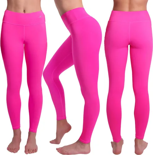 Vista 3 de CompressionZ - Leggings de compresión de cintura alta para mujer, para hacer yoga, correr, ir al gimnasio, fitness y entrenar a diario, pantalones