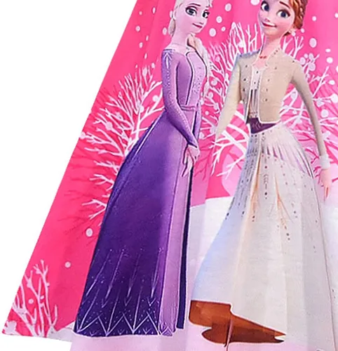 Vista 6 de YODISON Elsa Dress for Girls, Princess Snow Costume Party Dress Little Girls Cosplay Dress up
