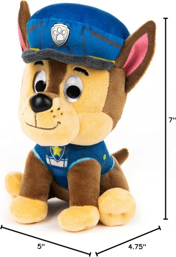 Vista 7 de GUND Paw Patrol: La película - Perro de peluche, Chase, 6 pulgadas