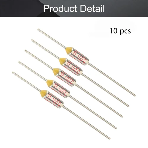 Vista 4 de Fielect Fusibles Térmicos 212.0 °F Corteos Térmicos Fusible Circuito de Corte Temperatura Fusible Térmico 250V 10A