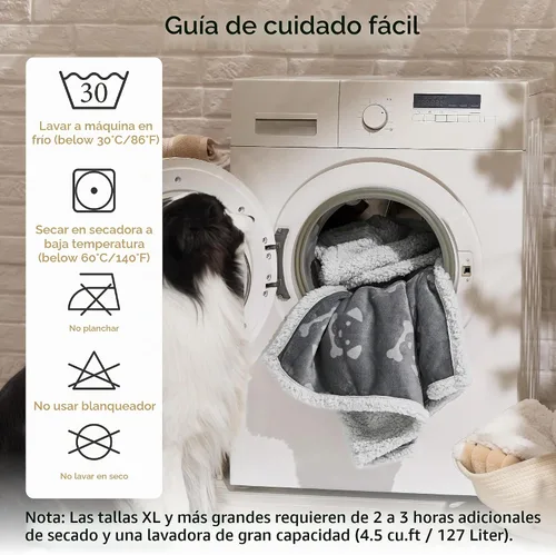 Vista 4 de Bedsure - Mantas impermeables para perros pequeños - Manta de felpa de sherpa con impresión suave lavable para perros y gatos, protector de muebles
