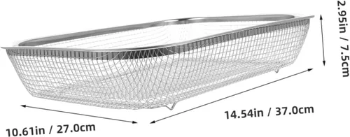 Vista 4 de BESPORTBLE Colador de cuenco de lavado, 2 unidades, cesta de drenaje, cesta de filtro de acero inoxidable, colador portátil de metal para alimentos