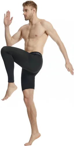 Vista 6 de Pantalones deportivos ajustados de una sola pierna de baloncesto para hombre, pantalones de compresión de 12 de una pierna, ropa interior atlética
