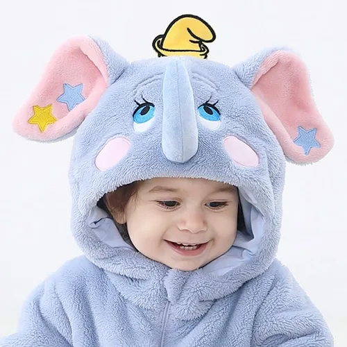 Vista 3 de FEORJGP Mameluco de Halloween para bebé, niño, niña, cosplay, mameluco de dibujos animados, lindo animal, disfraz de fiesta de Halloween para niños