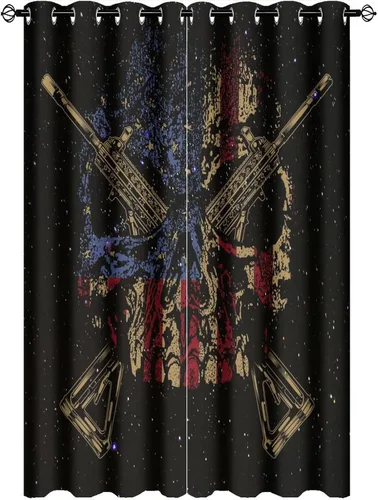 Vista 68 de Cortinas opacas de constelación para sala de estar, arte moderno abstracto, negro, galaxia, blanco, patrón de símbolo de constelación