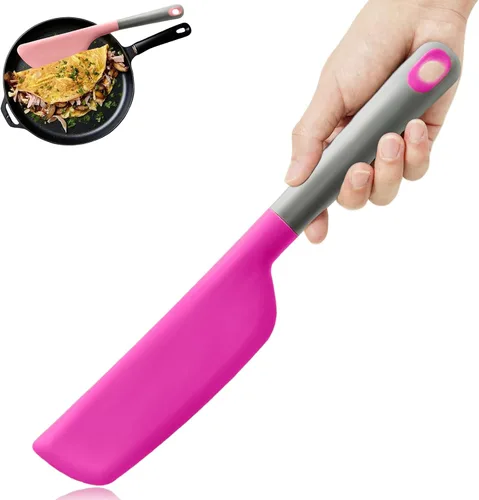 Vista 15 de Espátula de tortilla de silicona Turner, volteador de tortilla Amarillo