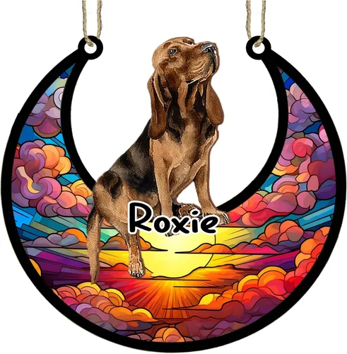 Vista 55 de LOVELYPOD Adorno de Navidad personalizado para perro pastor australiano, atrapasoles conmemorativo, adorno de Navidad de pastor australiano