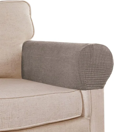 Vista 12 de Fundas elásticas para reposabrazos de sofá, fundas de elastano jacquard para sillas y sofás, fundas antideslizantes para reposabrazos
