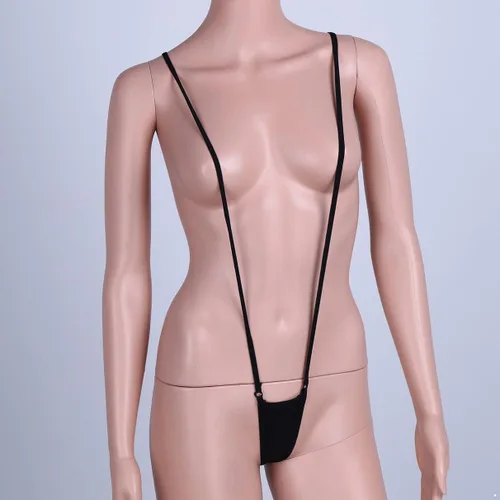 Vista 2 de Fldy Sexy correas de hombro G-Strings Mini Micro Bikini traje de baño Tangas T Back Tangas Bragas