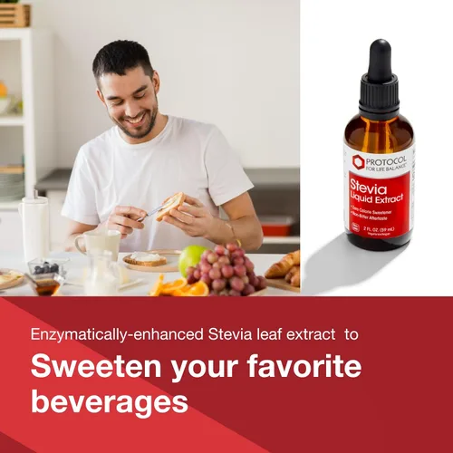 Vista 3 de Protocol for Life Balance Extracto líquido de stevia – Edulcorante a base de hierbas – Extracto líquido de stevia – Cero calorías – Sin lácteos