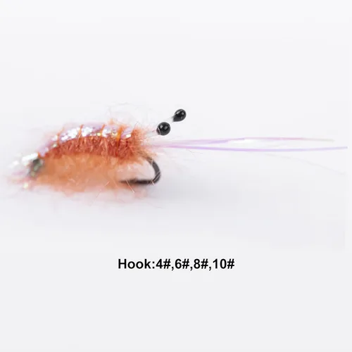 Vista 3 de Goture - Pesca con mosca, trucha, moscas de pesca con mosca, señuelo de pesca con mosca, serpentina, camarones minnow para pesca con mosca