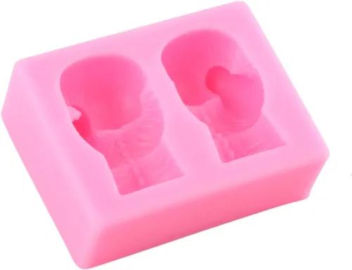 Vista 5 de Molde de silicona para deportes de boxeo, para guante, fondant, para decoración de pasteles, decoración de cupcakes, azúcar, manualidades, caramelo