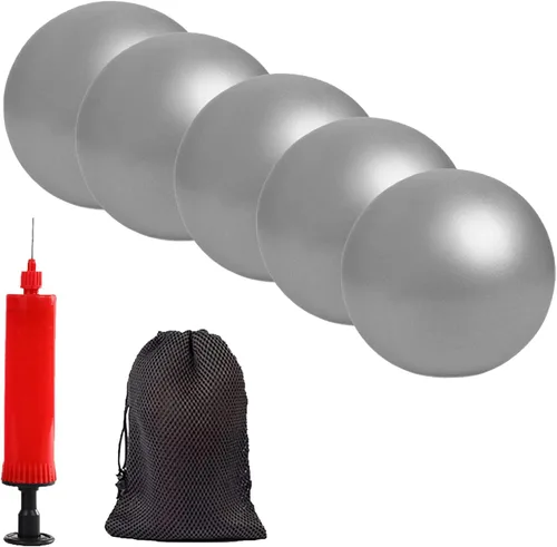 Vista 27 de Mini pelota de yoga de ejercicio de pilates, pelota de yoga inflable pequeña de 6 pulgadas, equipo de entrenamiento básico y terapia física