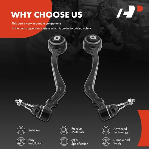 Vista 5 de A-Premium 2 brazos de control delantero inferior delantero con rótula y buje Compatible con Chevrolet Camaro 2010-2015